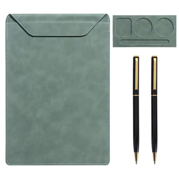 PU 8.5''x12" A4 Magnetic Clipboard With Cup Holder Base &amp; 2 Ballpoint Pen