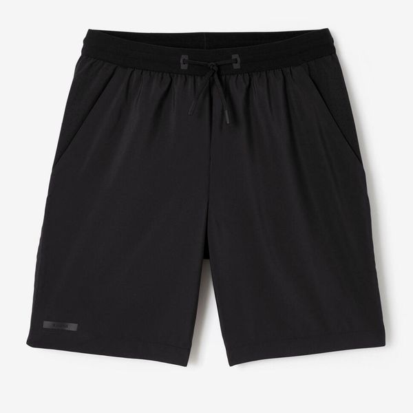Kalenji Dry 550 Men's Breathable 2-In-1 Running Shorts - Black