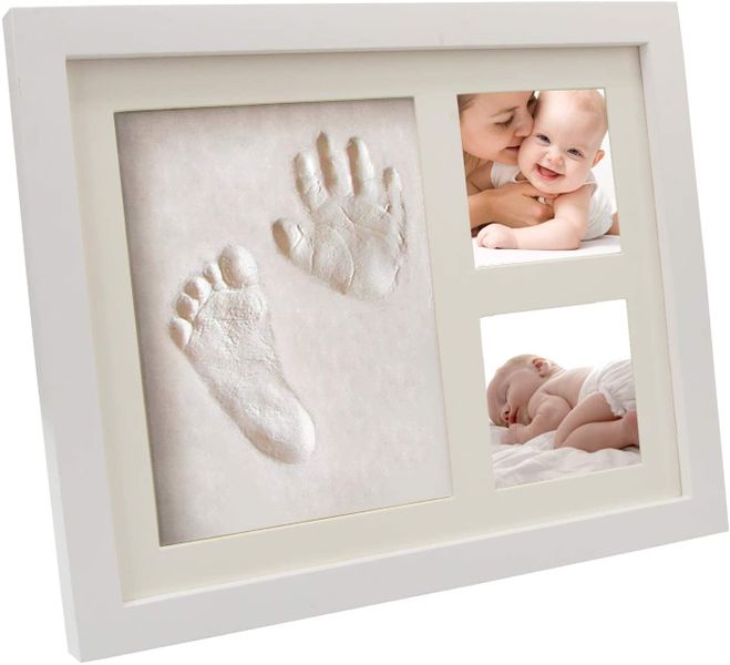 DIY Baby Frame with Clay for Handprints, Footprints or Paw Prints