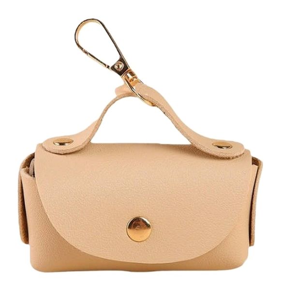 Leather Dog Poop Bag Holder With Dispenser