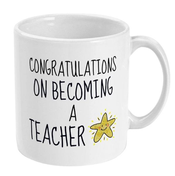 Congratulations On Becoming A Teacher Graduation Gift Mug