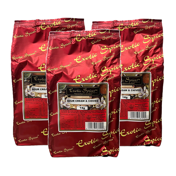 Exotic Spices Sour Cream &amp; Chives - 3 pack