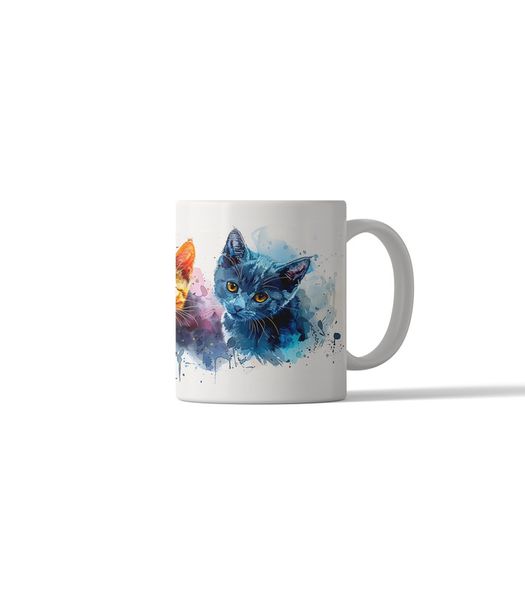 Cat Portrait 11oz DSG68 Printed Coffee Mug Gift