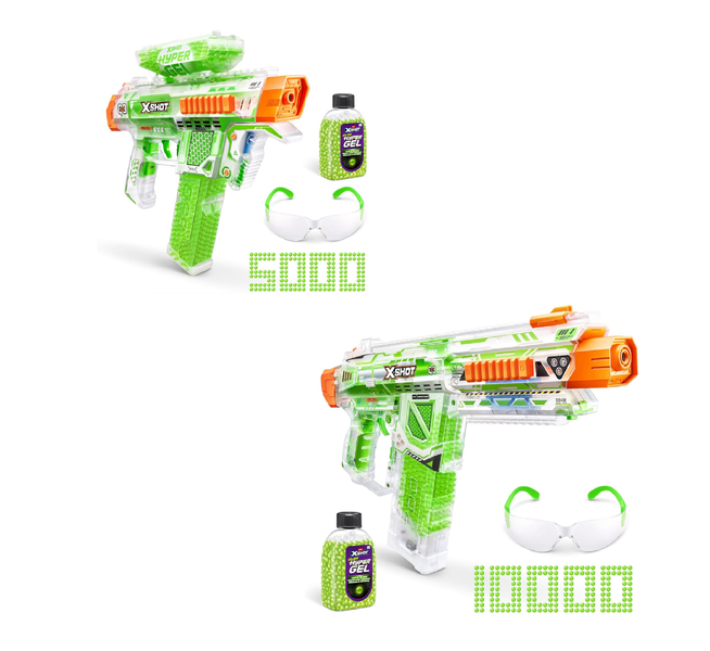 X-SHOT Hyper Gel Glow in the dark Strike &amp; Mare Bundle - 36782 - 36783