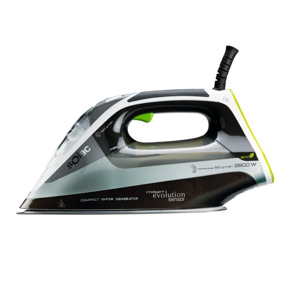 Solac Iron Steam / Dry / Spray Ceramic Black 300ml 2800W