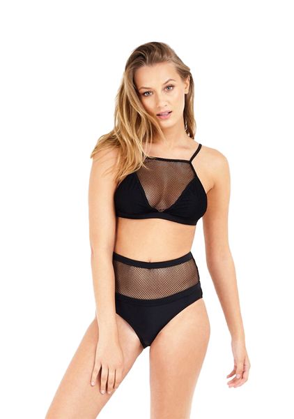 Brave Soul Mesh Overlay Bikini Set
