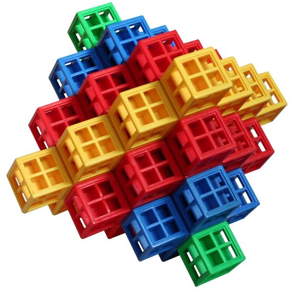 Greenbean - Linking Cubes - Interlocking Building Blocks - 75pcs Gift Box