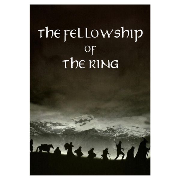 The Fellowship Of The Ring Silhouette - A1 Poster