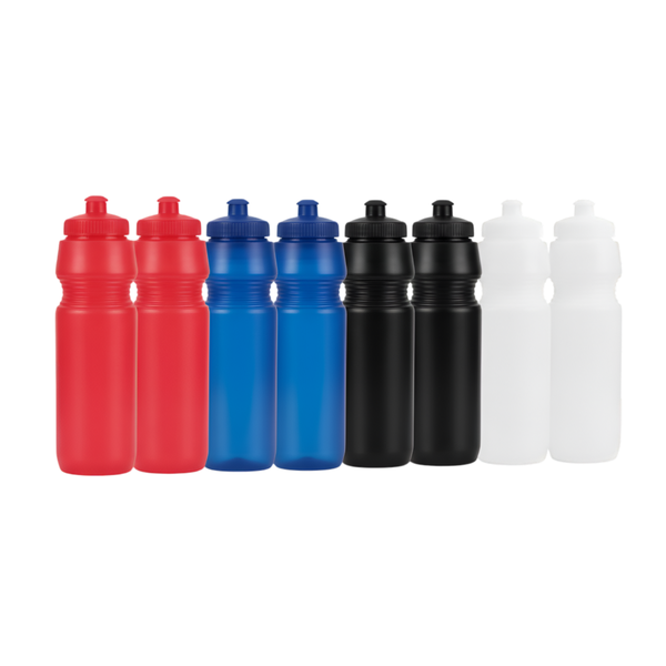Sports Water Bottles - Durable and Leak-Proof Mixed Colour - 750ml - 8 Pack