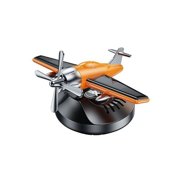 3.5inchSolarPoweredAirplane CarAirFresherPerfume,BodyRotateswithCarSteering