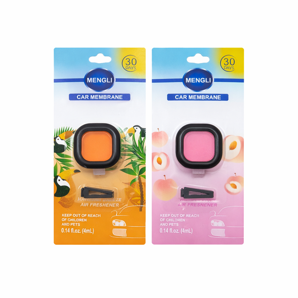 Car Vent Air Freshener 2-Pack - Orange &amp; Pink Gel Membrane