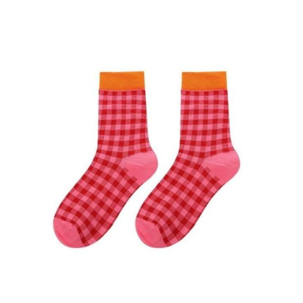 SoGood-Candy - Socks - Red &amp; Pink Gingham