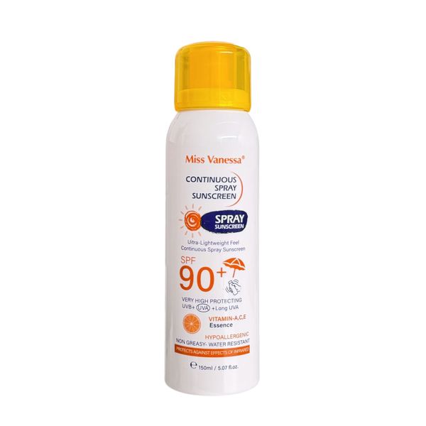 Miss Vanessa Vitamin C A E Continuous Spray Sunscreen SPF 90+ Lightweight