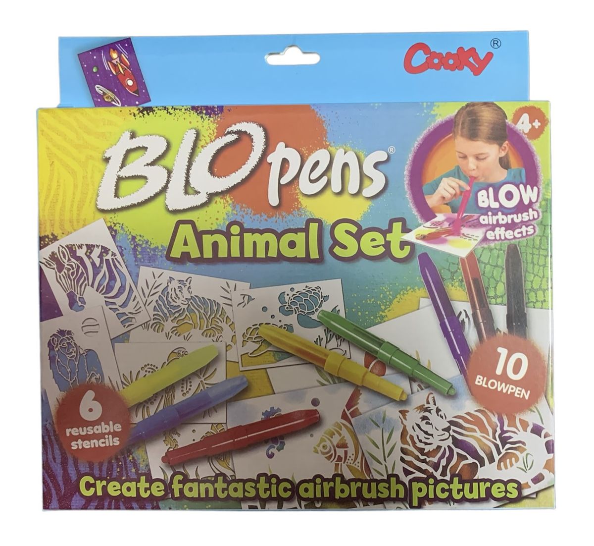 Spray Magic BLOPENS Animals Set (10 Blow Pens + 6 Reusable Stencils) | Buy  Online in South Africa 