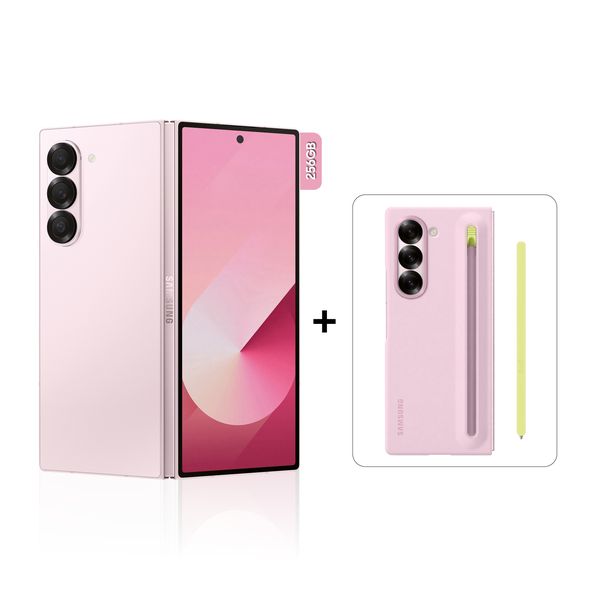 Samsung Galaxy Z Fold6 256GB 5G Smartphone - Pink + Z Fold6 Cover with S-Pen