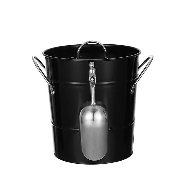 Home Picnic Outdoor Galvanized Ice Bucket with Ice Shovel