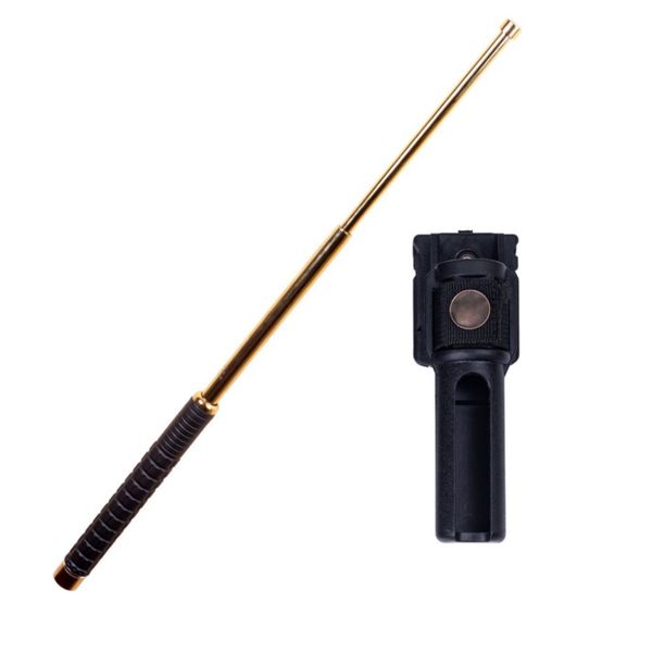 Titanium Alloy Security Baton &amp; Holder Telescopic 360 Rotation Defence