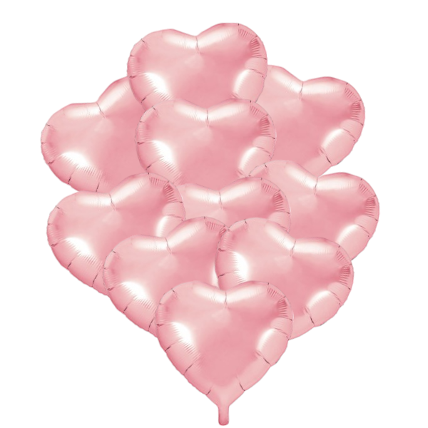 Inch Foil Balloons Set - Pink - 10 Piece image