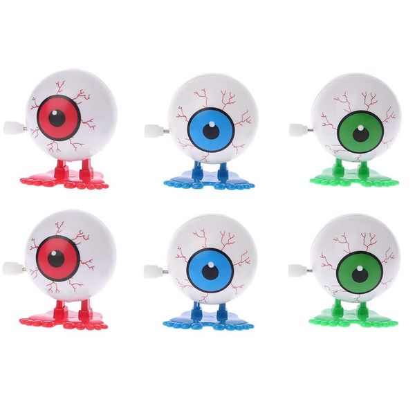 Wind Up Bouncing Chattering Eyeballs - 4.5cm (Pack of 12)
