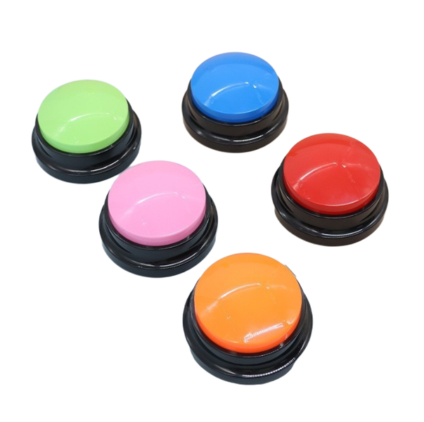 A Set of 5 Animal Training Buttons for Cats and Dogs