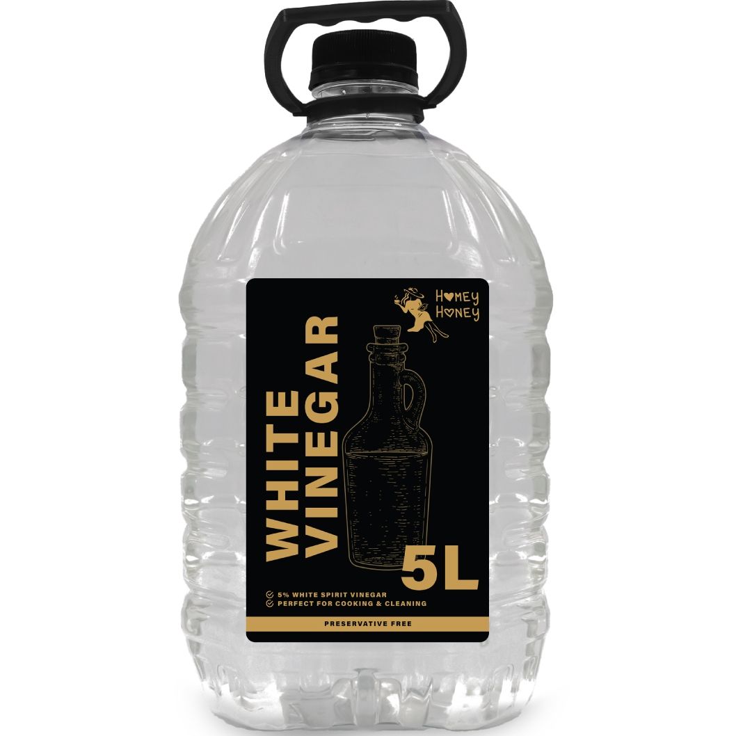 5 percent distilled white vinegar