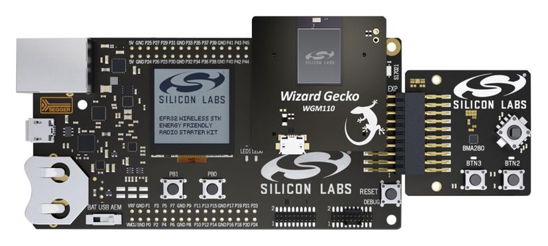 Silicon Labs (SLWSTK6120A) Dev Kit, WGM110 Wizard Gecko Wi-Fi® Module