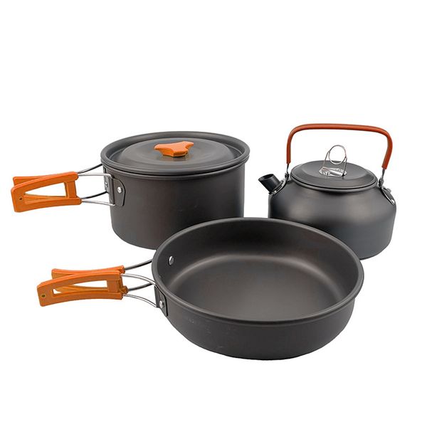 Outdoor Water Kettle Ultra-Light Travel Aluminum Cookware Set