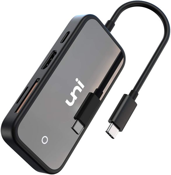 Uni USB C Hub, 7 in 1 with USB C Adapter 4K HDMI, SD/MicroSD, USB 3 Ports