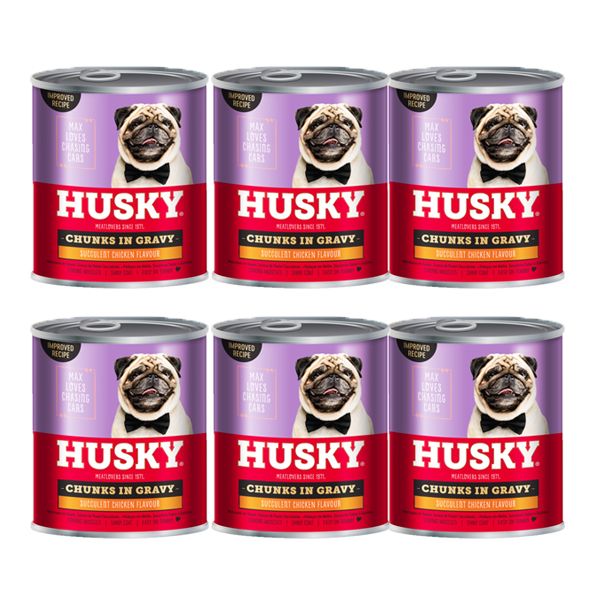 Husky Chunks In Gravy Chicken - 6 x 775g