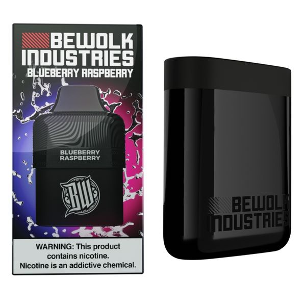 Bewolk Disposable POD Kit 6k - 0MG - Blueberry Raspberry