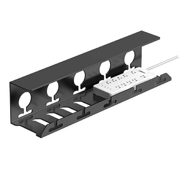 Under Desk Cable Management Metal Cable Tray No Drilling Sturdy L