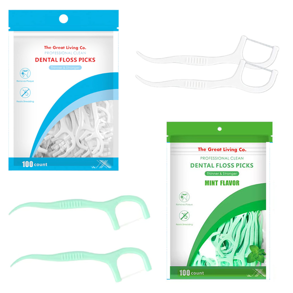 200 Pcs Dental Floss Picks -Flosser to Prevent Tooth Decay &amp; Gum Disease
