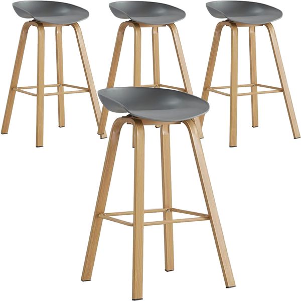 Bar Stools Kitchen Counter Chairs Dining Room 4 in 1 Set