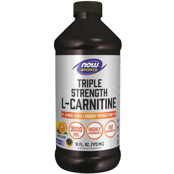 NOW Sports L-Carnitine, Triple Strength Liquid - 473ml/16 fl. oz.