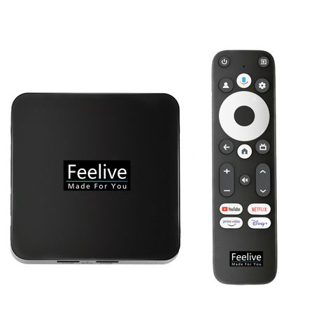 Feelive Google and Netflix certified Android TV Box 4K HDR+ Android 12 OS Image