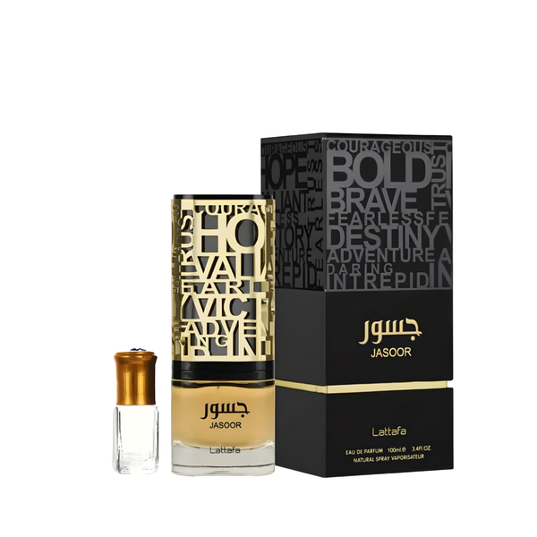 Jasoor Eau de Parfum - 100ml by Lattafa + Perfume Oil