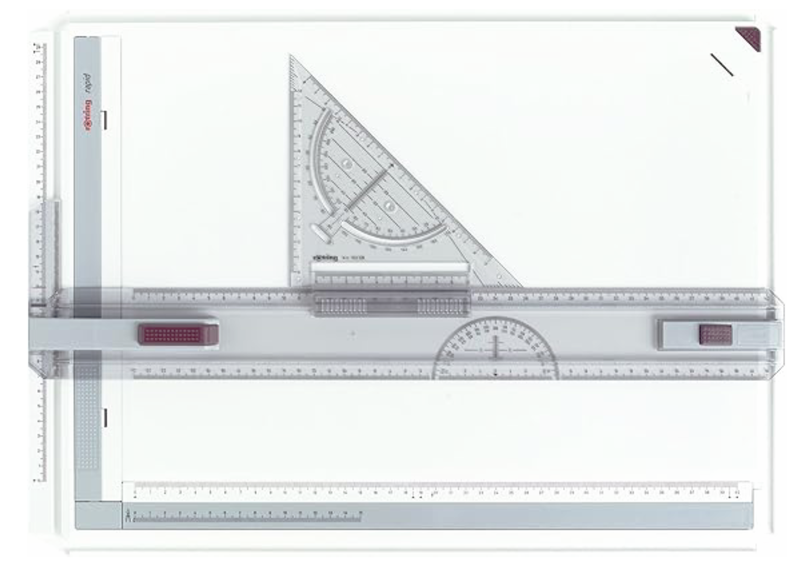 Drawing Board Set A3 Technical Drafting Table Metric System Multi-function
