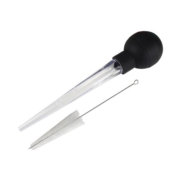 Turkey Baster with Cleaning Brush - Powerful Bulb Baster Syringe