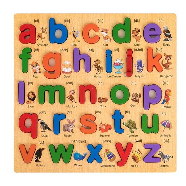 Educational Lowercase Alphabet Letters Puzzle