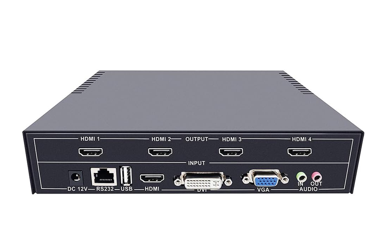 4 Channel Video Wall Controller 2x2 Video Processor for 4 TVs Splicing