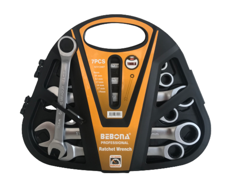 7 Piece Professional Ratchet Wrench Set