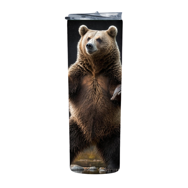 Dark Bear 20 Oz Straight Skinny Tumbler 009