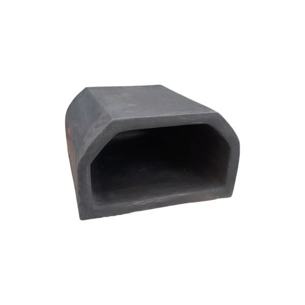 Black Wood Fire Pizza/Braai Oven - Made From Refractory Concrete