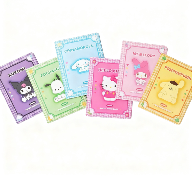 Cute Sanrio Family Series Cartoon Message &amp; Memo Sticker Combo (6-Pack)
