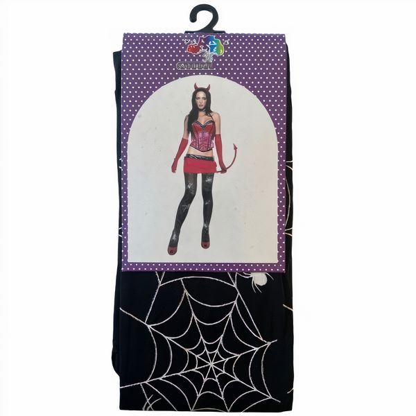 Halloween Spider Web Pantyhose Stockings