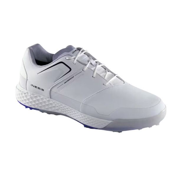 Inesis Men's Grip Waterproof Golf Shoes White