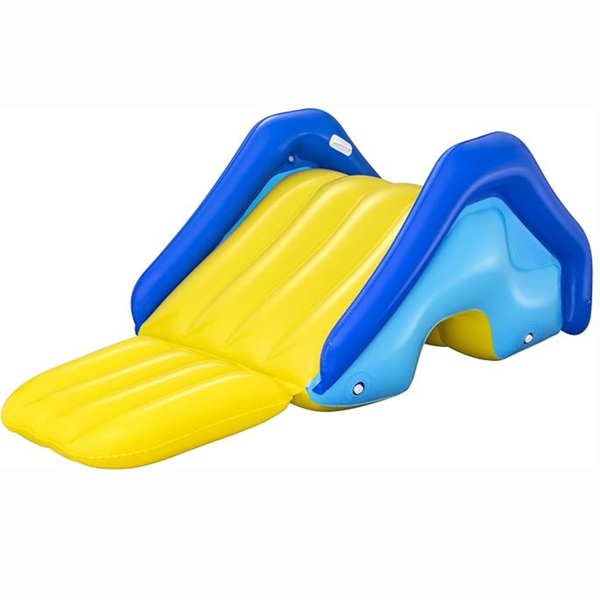Giant Inflatable Outdoor Water Slide with Sprinkler, Platform &amp; Stability