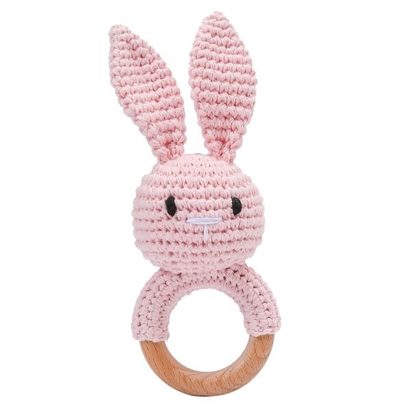 Wooden Baby Rattle, Newborn Gift, Safe and Non-Toxic