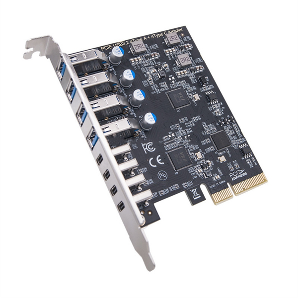 8 Port Usb 3.2 Pci-E Expansion Card Adapter Card