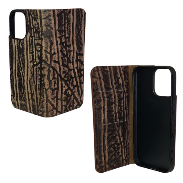 Croska Wildari Rugged Buffalo Flip Case Compatible with iPhone 14 Series
